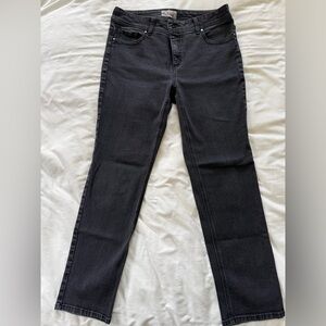 Chico's Black/Grey Straight Leg Jeans